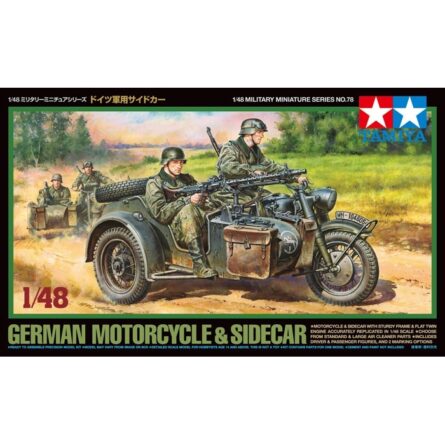 Motocicleta Alemana y Sidecar - Tamiya 1:48