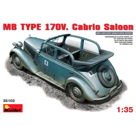 Mercedes-Benz Type 170V Cabrio Saloon - MiniArt 1:35