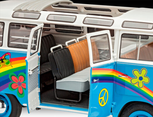 VW T1 Samba Bus Flower Power 3