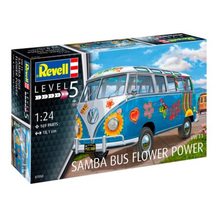 VW T1 Samba Bus Flower Power