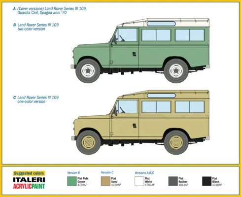 LAND ROVER SERIES III 109 "Guardia Civil" - Italeri 1:35 5