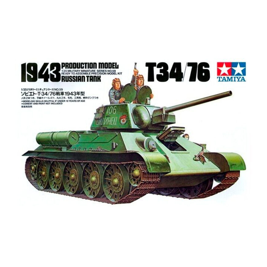 Tanque Ruso T34/76 1943 - Tamiya 1:35