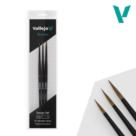 Vallejo Design Set Pro Modeler – Pelo Natural (0 1 & 2) B01991