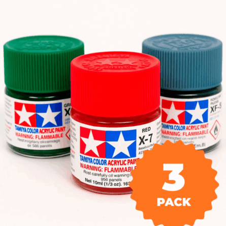 Pack 3 pinturas XF & X Tamiya