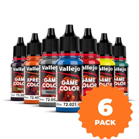 Pack 6 pinturas Game Color Vallejo