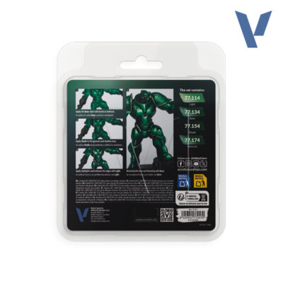 Vallejo True Metallic Metal Verde Sombrío 77257 Set TMM 2