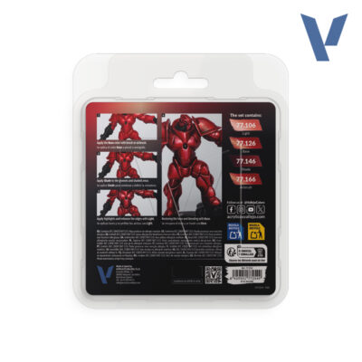 Vallejo True Metallic Metal Rojo Rubí 77254 Set TMM 2