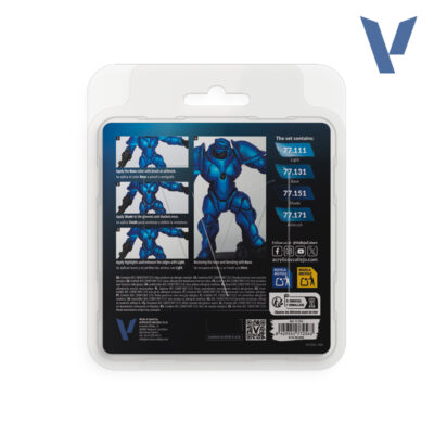 Vallejo True Metallic Metal Azul Zafiro 77256 Set TMM 2