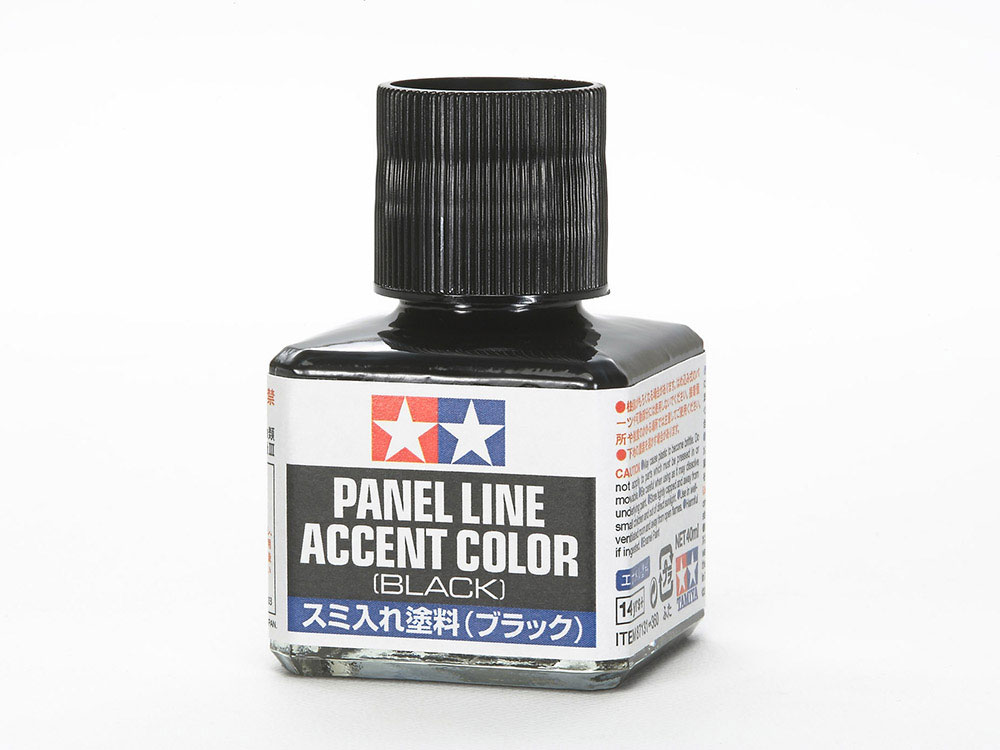 Tamiya Panel Line Accent Color Negro 87131 40 ml
